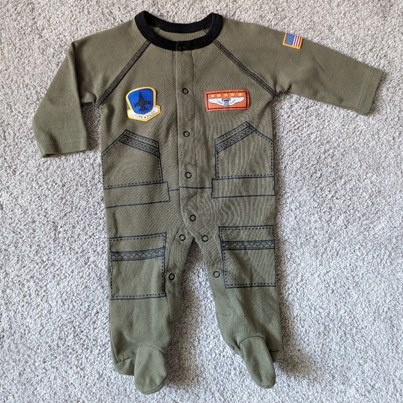 Tiny Trooper- Size Small- 0-3 Months- flight suit outfit - Picture 1 of 2